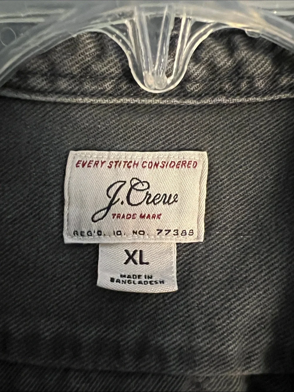 J. Crew Faded Black Button-Up Denim Shirt
